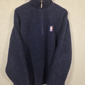 NBA basketball fleece quarter-zip pullover jacket (N370)